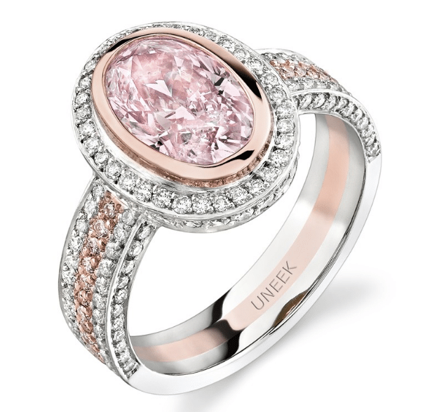 Light Pink Oval Diamond