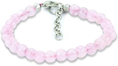 Mystic Self Rose Quartz Bracelet - Handmade Natural Pink Gemstone Beaded Crystal Healing Chakra Women Men Girls January Birthstone Stress Relief Jewelry Gift