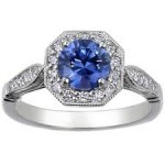 Hot Trends of 2012: Blue Sapphire and Diamond Wedding Ring