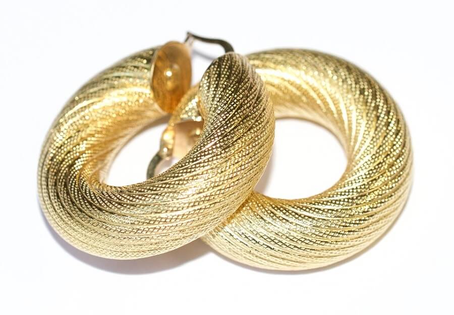 Gold Hoop Earrings diamond hoop earrings