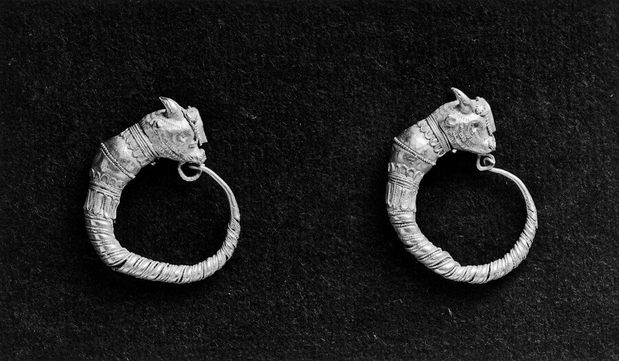 Pair of Ancient Greek Hoop Earrings diamond hoop earrings