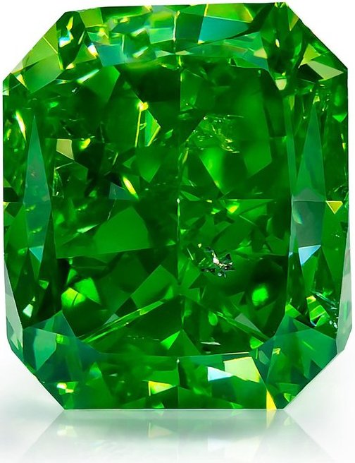 natural body color green diamonds