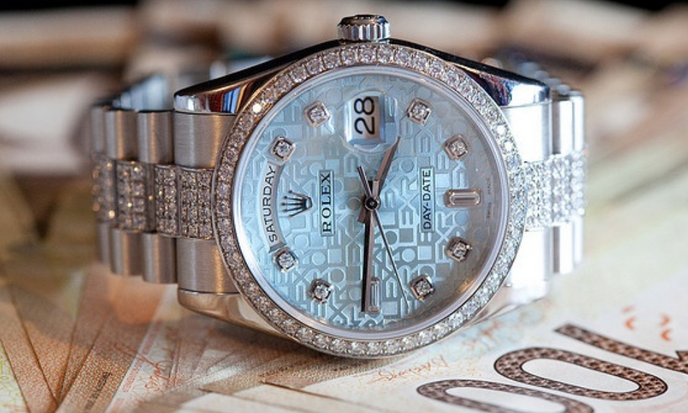 Platinum watch